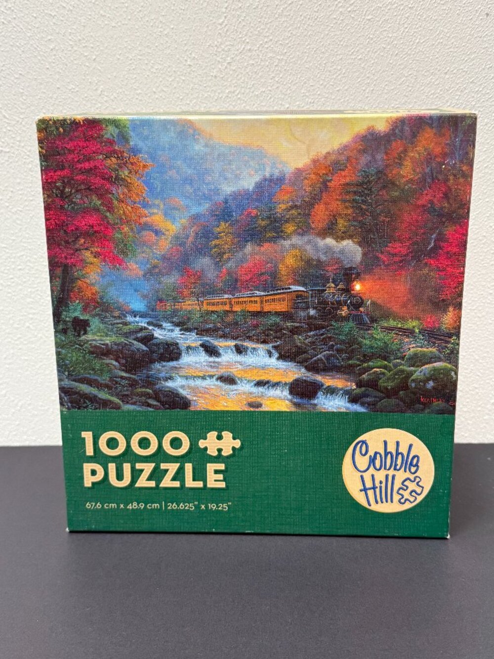 Cobble Hill jigsaw puzzle 🔴3/$25!1000 pc Scenic Train Journey adult puzzle
